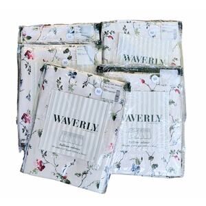 Set Of 5 Waverly Home Fashions Balloon Valance 79 x 14 Berry Lane Blousson Vines